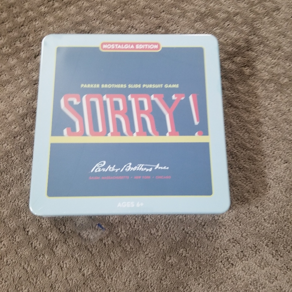 NWT nostalgia edition Sorry! Boardgame